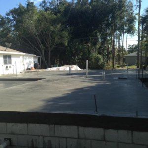 Backyard Concrete Pavement