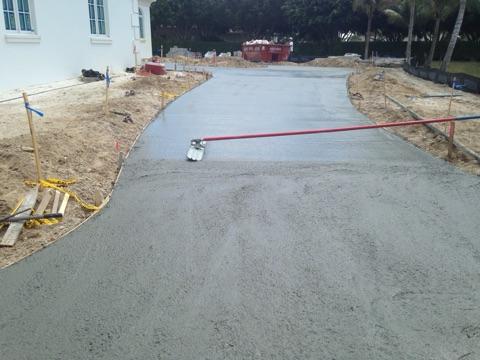 flattening concrete
