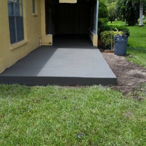 Garage pavement