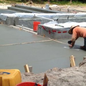 fixing the concrete side